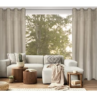 Kép 11/11 - ariana-barsony-sotetito-fuggony-fenyes-geometriai-mintaval-bezs-140-x-250-cm-hangulatkep-butorral