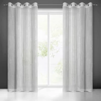 Kép 1/11 - lori-dekor-fuggony-ezust-level-mintaval-feher-140-x-250-cm