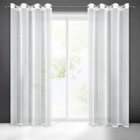 Kép 1/11 - kelly-ezustos-szallal-atszott-eso-hatasu-fenyatereszto-fuggony-feher-140-x-250-cm