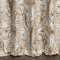 Kép 5/11 - saba-barsony-sotetito-fuggony-egzotikus-level-mintaval-feher-140-x-270-cm-also-resz
