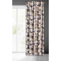 Kép 6/11 - lotos-barsony-sotetito-fuggony-lotusz-level-es-virag-mintaval-bezs-140-x-270-cm-jobb-oldal