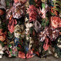 Kép 3/11 - peonia-barsony-sotetito-fuggony-burgundi-voros-140-x-270-cm-also-resz