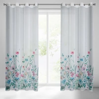 Kép 1/10 - lilian-tavaszi-virag-mintas-dekor-fuggony-feher-140-x-250-cm