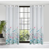 Kép 4/10 - lilian-tavaszi-virag-mintas-dekor-fuggony-feher-140-x-250-cm-hangulatkep