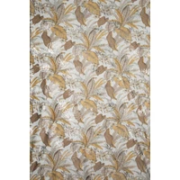 Kép 4/10 - adel-barsony-sotetito-fuggony-egzotikus-levelmintaval-feher-mustarsarga-140-x-250-cm-kozeli-anyag