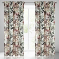Kép 1/11 - arina-level-mintas-barsony-sotetito-fuggony-feher-zold-piros-140-x-270-cm