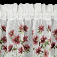 Kép 3/7 - isa-piros-viragos-vitrazs-fuggony-etaminbol-feher-30-x-150-cm-hs423863-bujtato