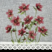 Kép 4/7 - isa-piros-viragos-vitrazs-fuggony-etaminbol-feher-30-x-150-cm-hs423863-minta