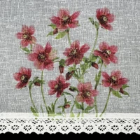 Kép 2/7 - isa-piros-viragos-vitrazs-fuggony-etaminbol-feher-60-x-150-cm-hs423864-minta