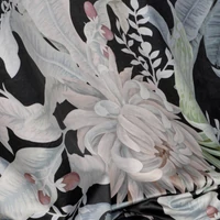 Kép 3/10 - sally-botanikai-mintas-barsony-fuggony-fekete-140-x-270-cm-hs439378 6