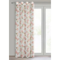 Kép 5/10 - mela-rozsa-mintas-etamin-fuggony-arany-nyomattal-feher-140-x-250-cm-hs453710 1