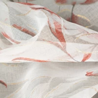 Kép 4/10 - ava-dekor-fuggony-leveles-ag-mintaval-feher-rozsaszin-140-x-250-cm-hs453712 3