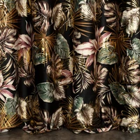 Kép 9/10 - maroko-level-mintas-barsony-fuggony-arany-nyomattal-fekete-140-x-250-cm-hs453793 8