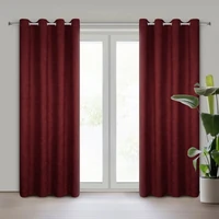 Kép 1/7 - Ada dekor függöny puha velúr anyagból Bordó 140x250 cm