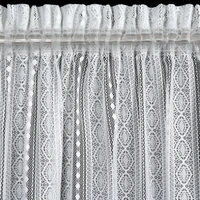 Kép 4/11 - Adora boho stílusú csipke függöny rojtokkal Fehér 140x270 cm 7
