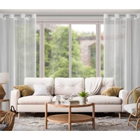 Kép 6/11 - Adri1 vasalásmentes függöny függöny Fehér 140x250 cm 5