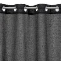 Kép 7/9 - Agis fekete függöny mohair díszítéssel Fekete 140x250 cm 3