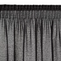 Kép 8/11 - Agis fekete függöny mohair díszítéssel Fekete 140x270 cm 3