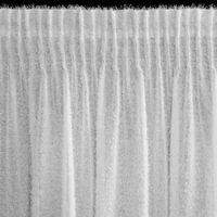 Kép 6/11 - Agis modern fehér függöny mohair díszítéssel Fehér 140x270 cm 3