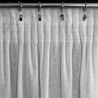 Kép 5/11 - Agis modern fehér függöny mohair díszítéssel Fehér 140x270 cm 7