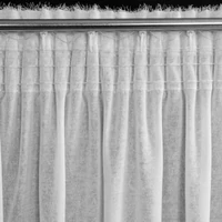 Kép 7/11 - Agis modern fehér függöny mohair díszítéssel Fehér 140x270 cm 8