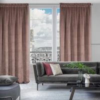 Kép 9/10 - Air bársony sötétítő függöny Pasztell rózsaszín 140x270 cm hangulatkép