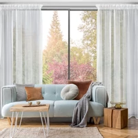 Kép 11/11 - Alaya jacquard függöny Fehér 140x270 cm 10
