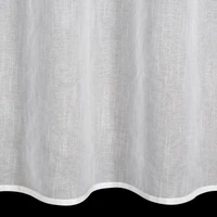 Kép 8/9 - Amira fényes szállal átszőtt fényáteresztő függöny Fehér 140x250 cm 5