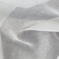 Kép 5/9 - Amira fényes szállal átszőtt fényáteresztő függöny Fehér 140x250 cm 6