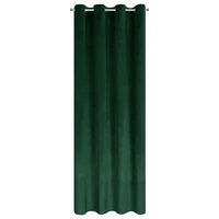 Kép 6/9 - Ariadna apró kövekkel díszített bársony függöny Sötétzöld 140x250 cm 2