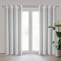 Kép 1/9 - Ariadna apró kövekkel díszített függöny sifon szövetből Fehér 140x250 cm