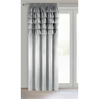 Kép 2/11 - Aura fodros dekor függöny Ezüst 140x270 cm 1
