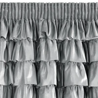Kép 4/11 - Aura fodros dekor függöny Ezüst 140x270 cm 3