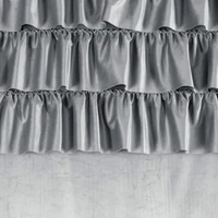 Kép 5/11 - Aura fodros dekor függöny Ezüst 140x270 cm 4