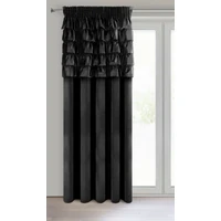 Kép 3/11 - Aura fodros dekor függöny Fekete 140x270 cm 1