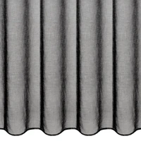 Kép 11/11 - Aura fodros fényáteresztő függöny Fekete 140x270 cm 5