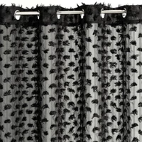 Kép 9/10 - Aurelia Eva Minge függöny Fekete 135x250 cm 4