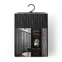 Kép 6/11 - Aurora Eva Minge függöny Fekete 140x250 cm 2