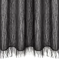 Kép 2/11 - Aurora Eva Minge függöny Fekete 140x250 cm 6