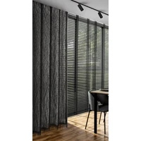 Kép 7/11 - Aurora Eva Minge függöny Fekete 140x250 cm 9
