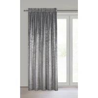 Kép 3/11 - Avena bársony sötétítő függöny Acélszürke 135x270 cm 1