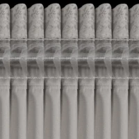 Kép 8/11 - Avena bársony sötétítő függöny Acélszürke 135x270 cm 9