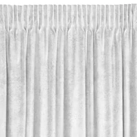 Kép 9/11 - Avena bársony sötétítő függöny Fehér 135x270 cm 3