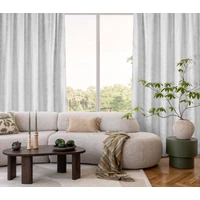 Kép 6/11 - Avena bársony sötétítő függöny Fehér 135x270 cm 10