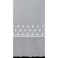 Kép 5/11 - Avril díszes fényáteresztő függöny Fehér 140x270 cm 9