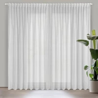 Kép 1/11 - Belissa fényáteresztő függöny mennyezeti sínhez Fehér 300x300 cm