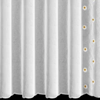 Kép 8/8 - Bellis fényáteresztő függöny Fehér 140x180 cm 2db 5