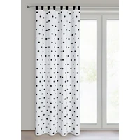 Kép 2/10 - Busa mintás dekor függöny Fehér/fekete 140x270 cm