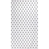 Kép 8/10 - Busa mintás dekor függöny Fehér/fekete 140x270 cm teljes anyag