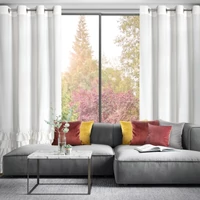 Kép 5/10 - Carli fodros bársony függöny köves díszcsíkkal Fehér 140x250 cm 8